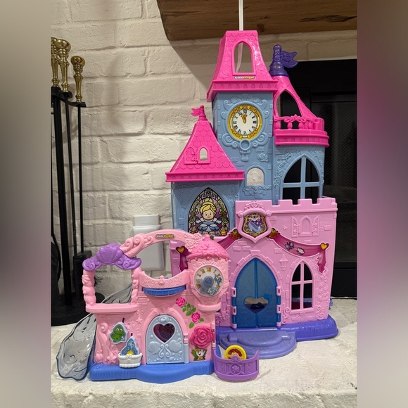 2 Fisher-Price Little People Disney Princess bundle castle Magical Wand Palace - Picture 1 of 14